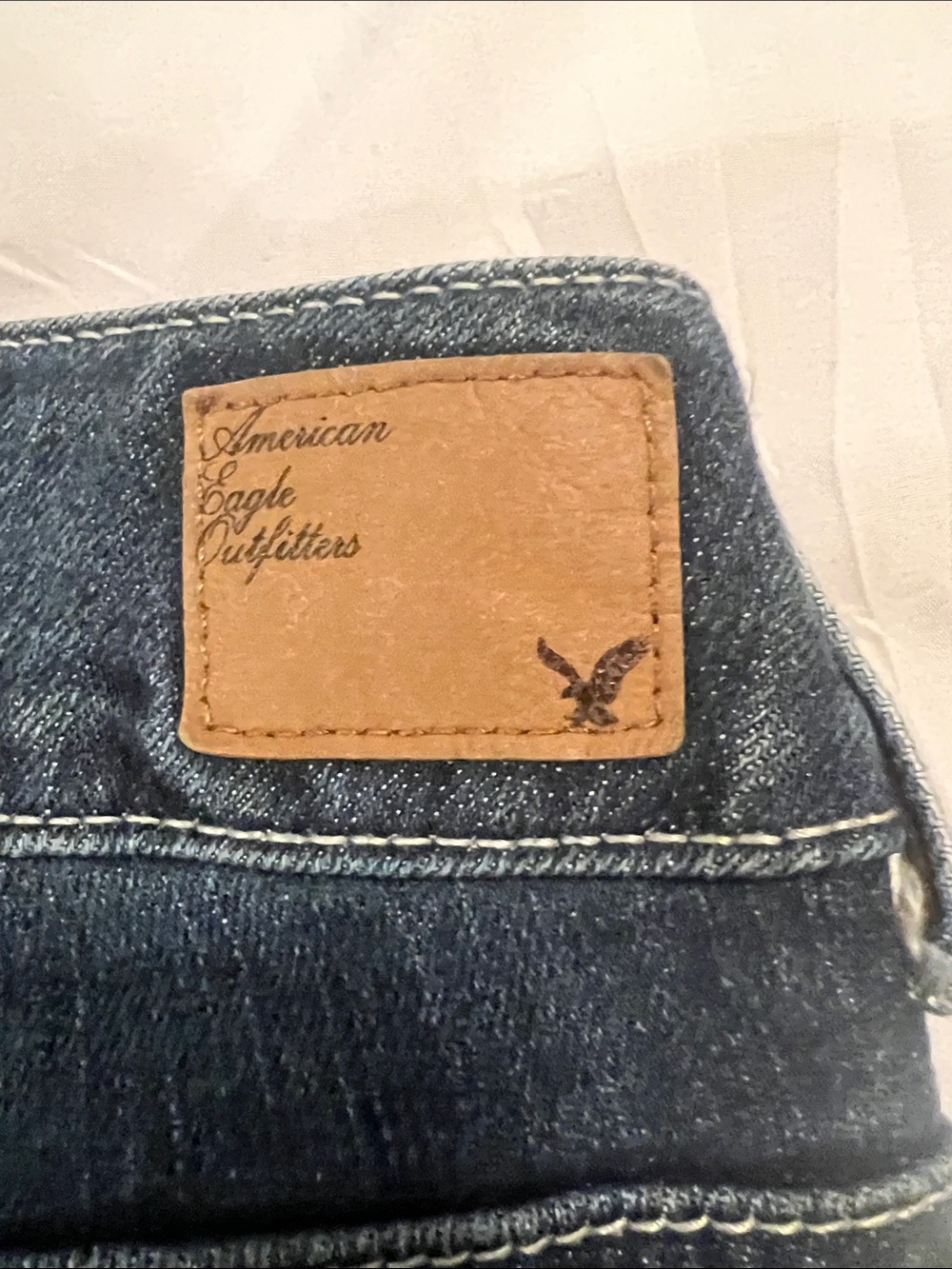 American Eagle Outfitters Dark Blue Flare Jeans - Picture 4 of 5